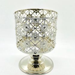 Bath & Body Works Geo Snowflake Pedestal 3-wick Candle Holder Sleeve