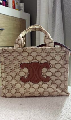 Celine Triomphe Canvas Tote Bag
