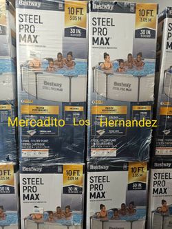 Intex Pool / Alberca 10ft x 30in Metal Frame NEW + Pump and Filter included