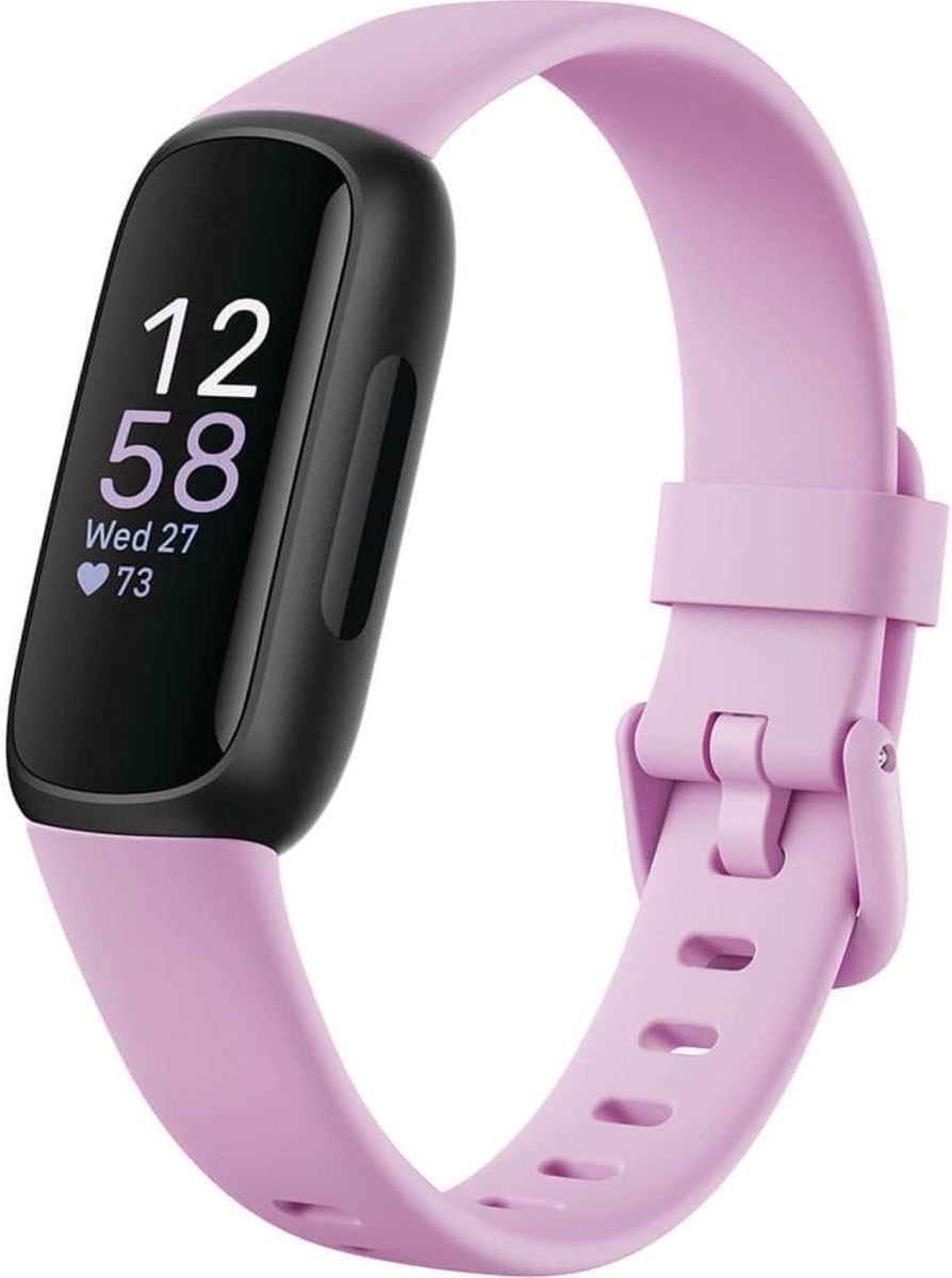 Fitbit Inspire 3 - Heart Rate Monitor | Health & Fitness Tracker Lilac Bliss