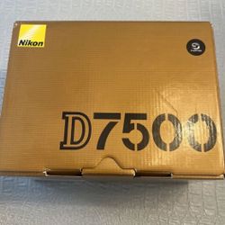 Nikon D7500 DSLR 4k video camera Body Only