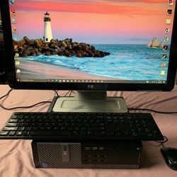 i3…i3…i3 DELL DESKTOP    Come W/23.5 Inches  Screen  1 TERABYTE  HHD…16GB  RAM .FASTER  and  READY FOR CLASSES  ON LINE OR WORK FROM HOME (ZOOM)