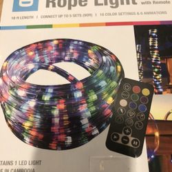 3 Sets Of Color Changing Rope Lights 18 Feet Long