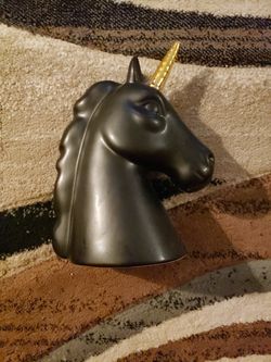 Unicorn Piggy Bank About 12" Tall