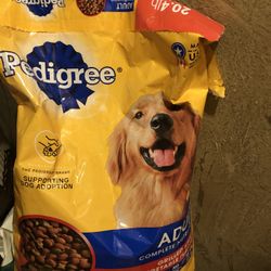Dog Food ( Cans And Cereals) And Bed And Dog House 