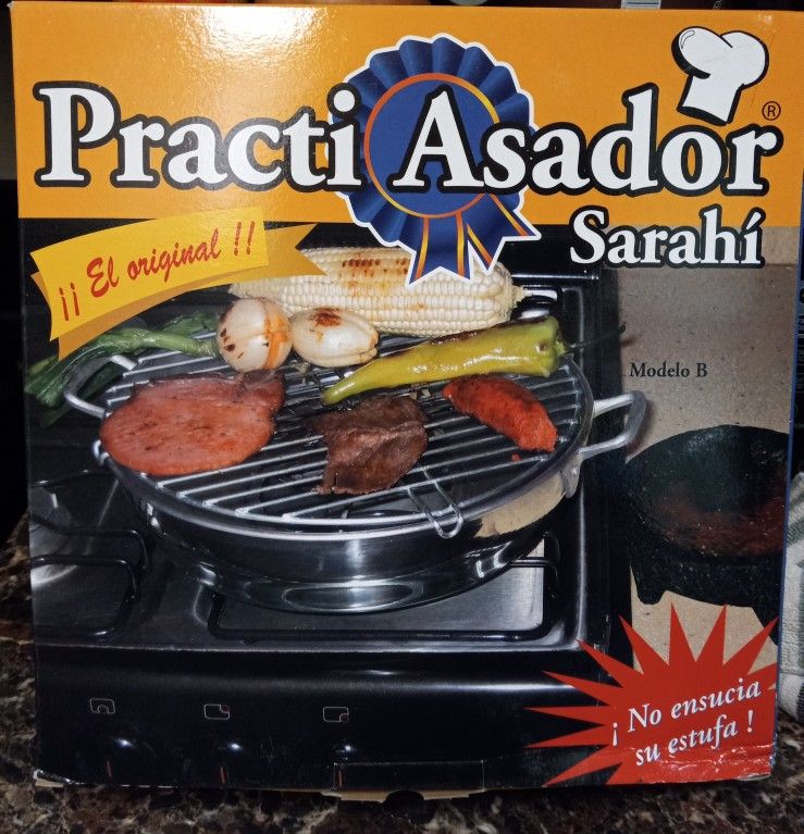 ASADOR PARA ESTUFA FUGITIVO SARAHI DE COCINA-OUTLET. COM 