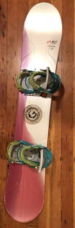 MLY Ultimate 159 Snowboard with Burton Bindings