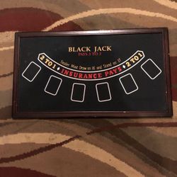  Reversible Board, Black Jack Or Roulette    