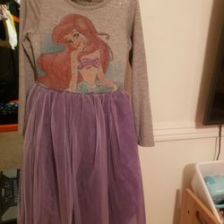 MERMAID DISNEY PRINCESS TUTU DRESS 7$ SIZE(4-5)