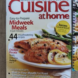 Cuisine At Home Magazine & Namaste Spiral Bond Mini Cookbook