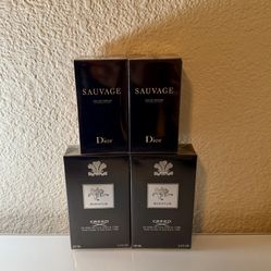 Dior Sauvage With Creed Aventus Cologne 100ml/ull Bottle (50$ Each Cologne 