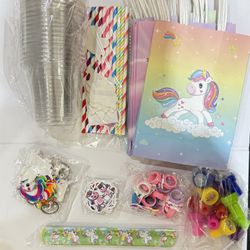 134pcs Unicorn Party Favors For Girls (New, Unopened)