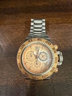 Invicta Two-Tone Rose Gold Chronograph Men’s Watch