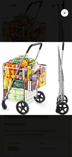 Folding shopping cart