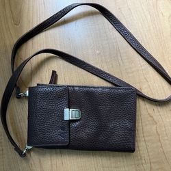 New Authentic Brown Leather Ladies Hand Bag/wallet 