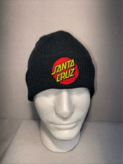 Santa Cruz CLASSIC DOT LONG SHOREMAN Skateboard Beanie BLACK