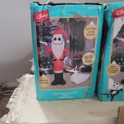 NEW Nightmare On Christmas Jack Skellington Santa Claus Inflatable 