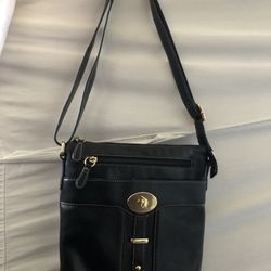 Gianni Bernini Black Crossbody Purse 