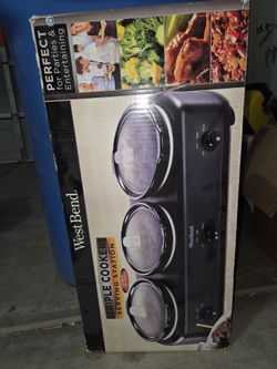 West Bend Triple Cooker Serving Station