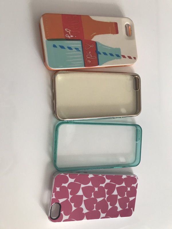 iPhone 5/6 cases new condition