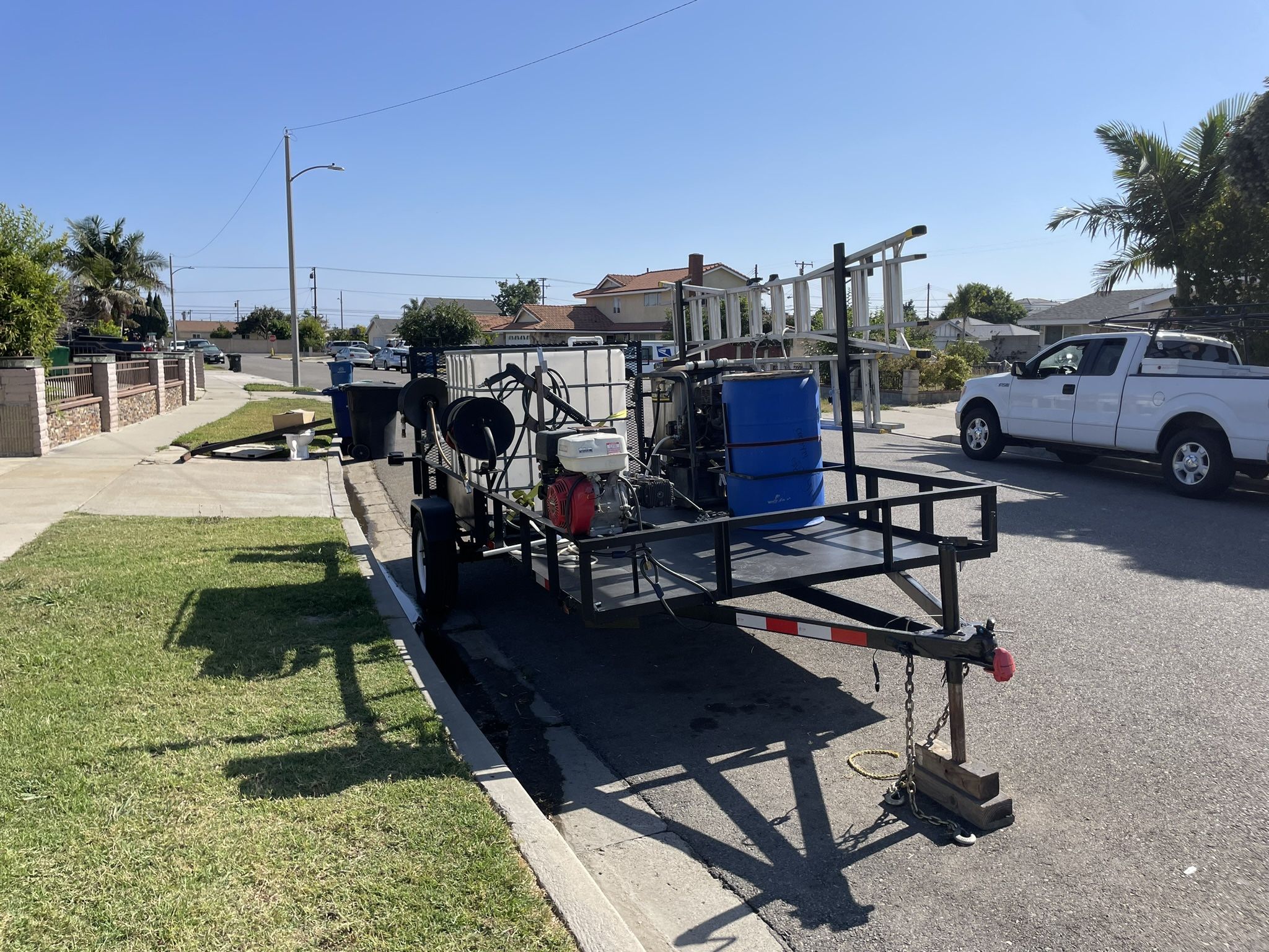 Complete Pressure Washing Trailer Set Up