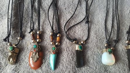 Unisex adjustable necklaces real precious stones from Peru - Machu - Pichu