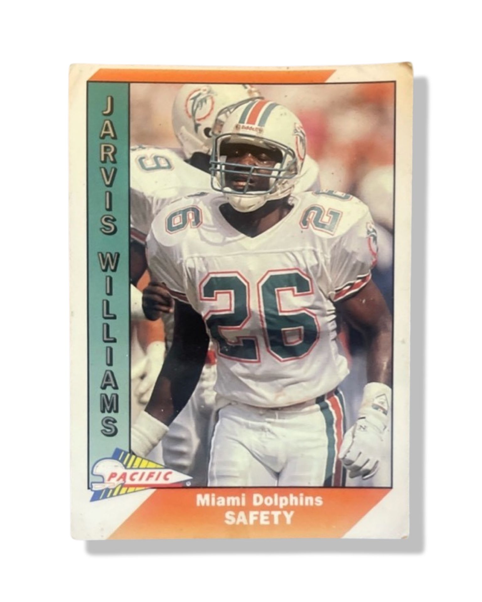 1991 Miami Dolphins Safety Jarvis Williams Pacific #279