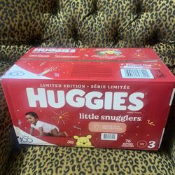 New Box Of 76 Huggies Little Snugglers Size 3 $25 FIRM ON PRICE