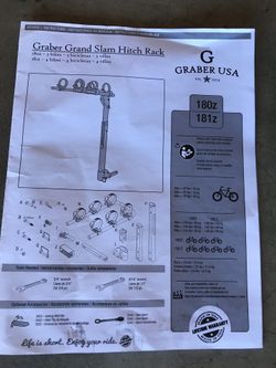 Graber 3 bike hitch rack hot sale