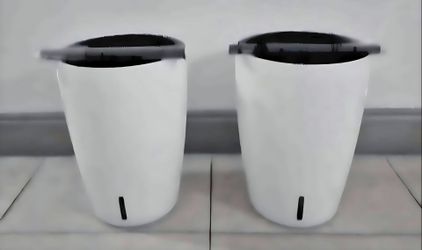 PAIR of 16" (Tall) Black/White Self Watering Planters ($40 EACH PAIR) @ Lasting Creations