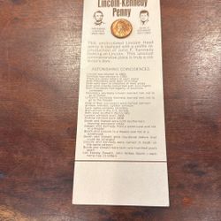 1973 Lincoln Kennedy Penny