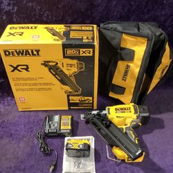 🧰🛠DEWALT 20V XR Brushless 30° Framing Nailer Kit w/5.0Ah Battery&Charger-NEW!-$480!🧰🛠