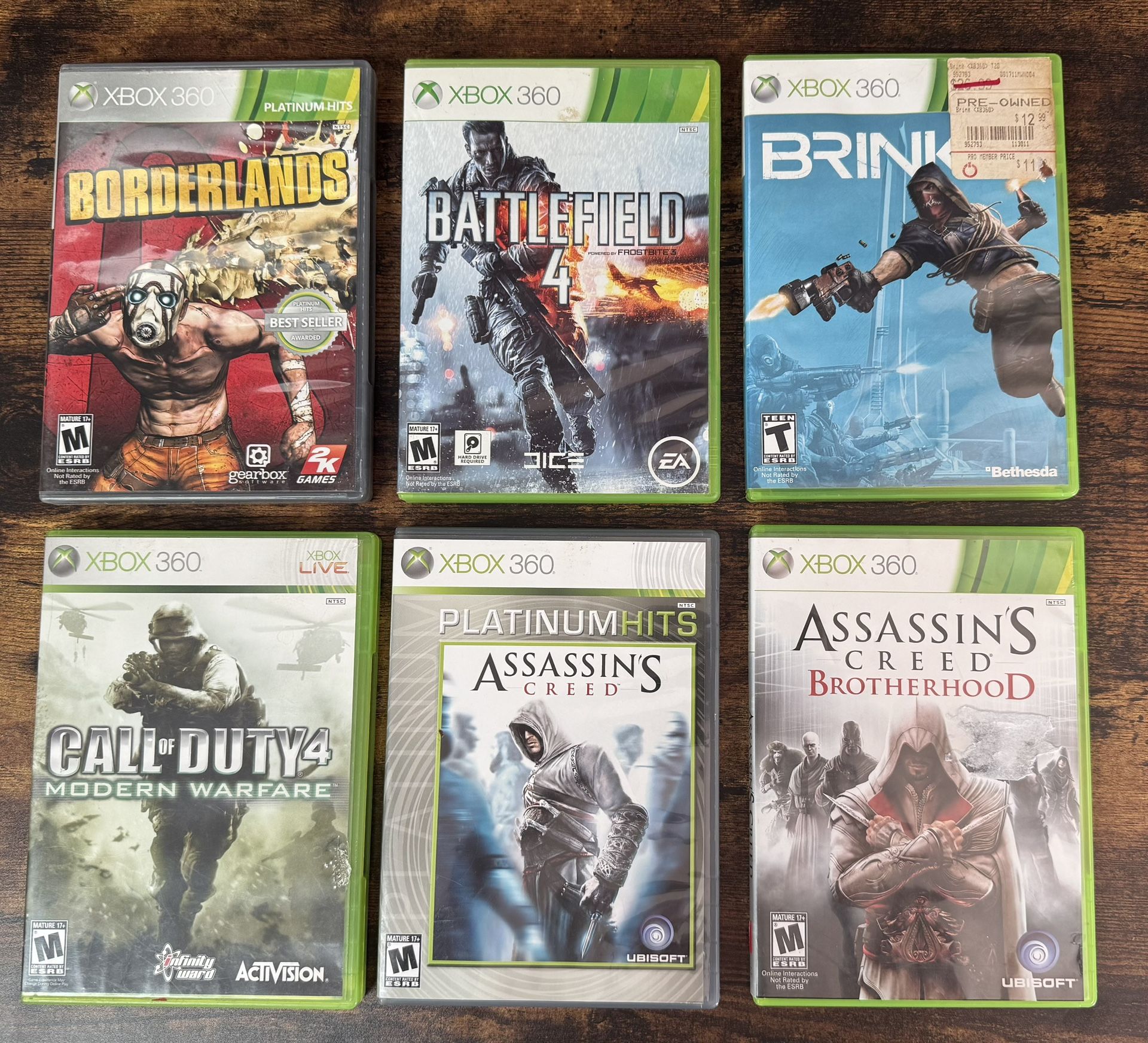 Xbox 360 Games just $5 each xox