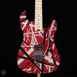 Swarovski® crystals' | EVH Eddie Van Halen Striped Series - "Eruption" | custom electric guitar