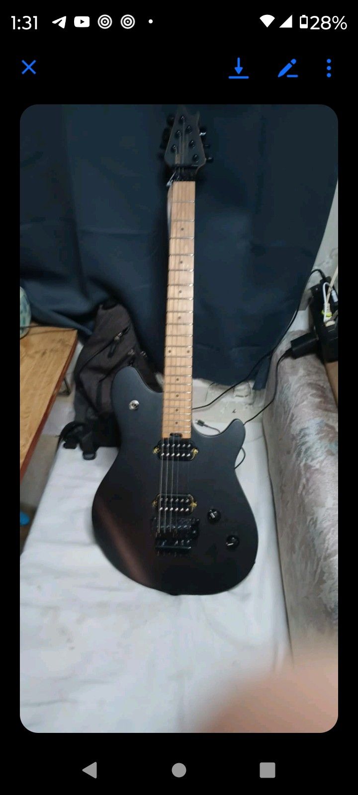 EVH Wolfgang WG Standard Electric Guitar (Black) Model. (contact info removed)