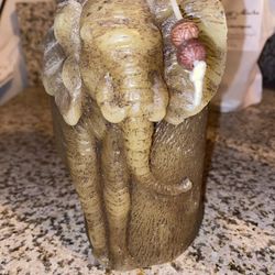 Elephant decor candle