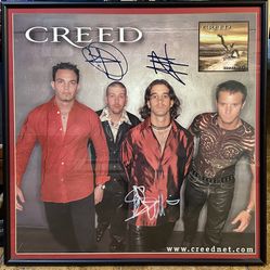 Creed, Human Clay, Signed Double-Sided Poster
