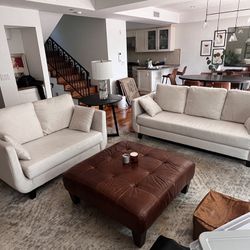 Living Room Set - Couch, Loveseat, & Ottoman