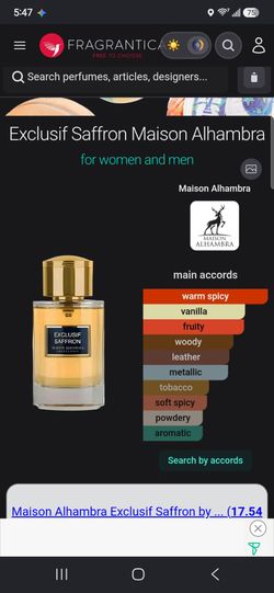 Exclusif Saffron Maison Alhambra for women and men