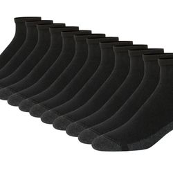 Brand: Hanes  Size :6-12   Color: Black/Grey