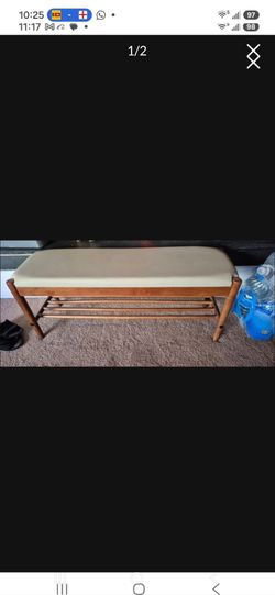 Bamboo shoes bench