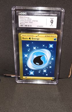 Error CGC 9 Secret Gold Rare Water Energy Miscut
