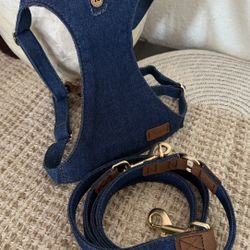 Dog Harness With Leash Size Medium ✨new