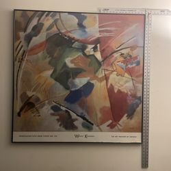 Make Offer - Wassily Kandinsky Lithograph Improvisation With Green Center Number 176 Th Art Institute Of Chicago Poster 