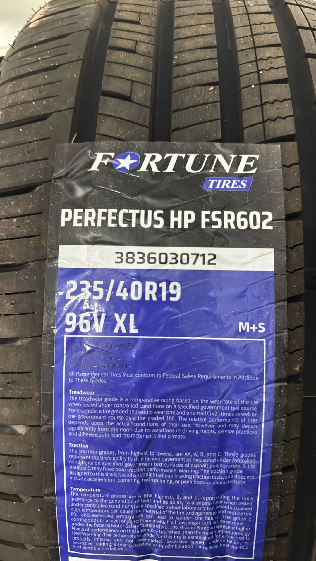 (2) Brand New 235/40R19 Tires $150