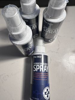 Pet MD Hydrocortisone Spray for Dogs, Cats, Horses - Itch Relief Spray & Hot Spot Treatment for Dogs, Irritated Dry Itchy Skin, Allergies, and Dermati