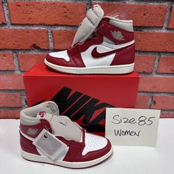 Nike Air Jordan 1 High Og Women’s ’Varsity Red’ Size 8.5