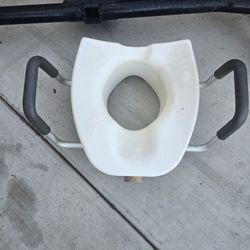 DMI Locking Raised Toilet Seat, White
