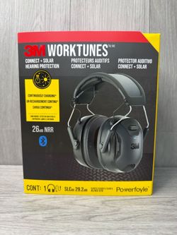 3M WorkTunes 26 dB Plastic Hearing Protector Black (A1D032459)