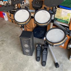 Kustom Pa Pa50 Pa System Electronic Drum Set With Mesh Heads And Bluetooth 